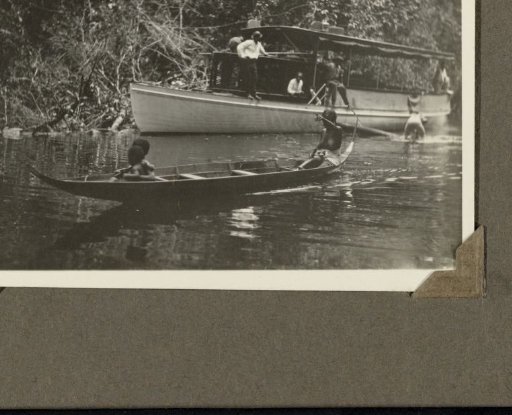 River Boat and Canoe on a River in Suriname