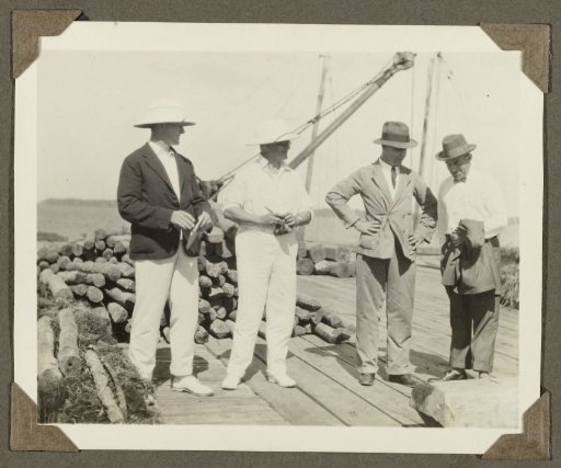Dutchmen on a Jetty in Suriname