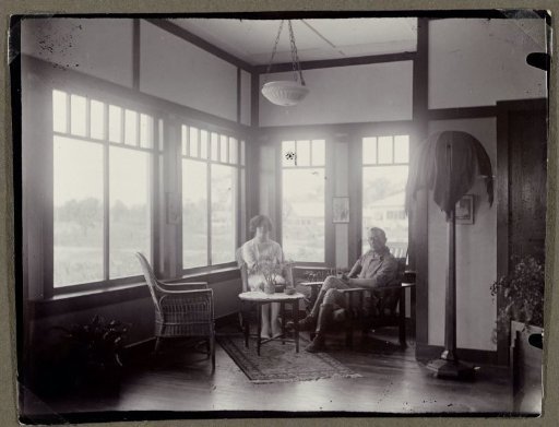 Mr. and Mrs. Jetten in their living room