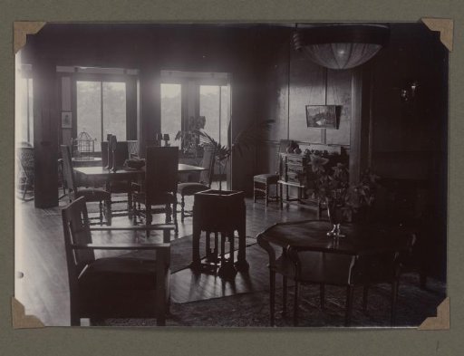 Interior of the house in Moengo