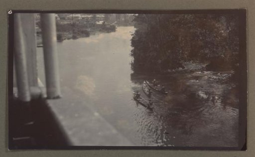 River landscape with boats