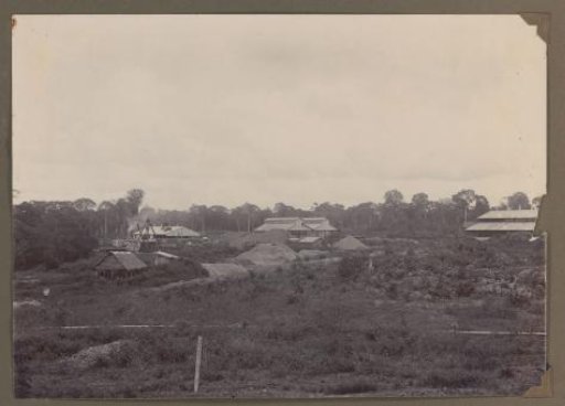 Site of the mine and factory at Moengo