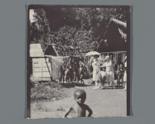 Edith Jetten visiting a village