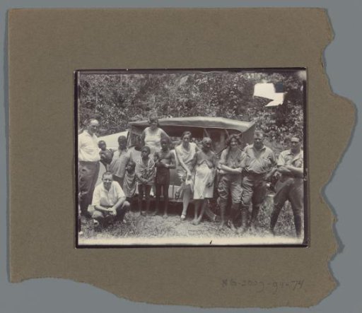 Group photo during village visit