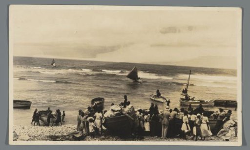 Fishing boats on the Surinamese coast