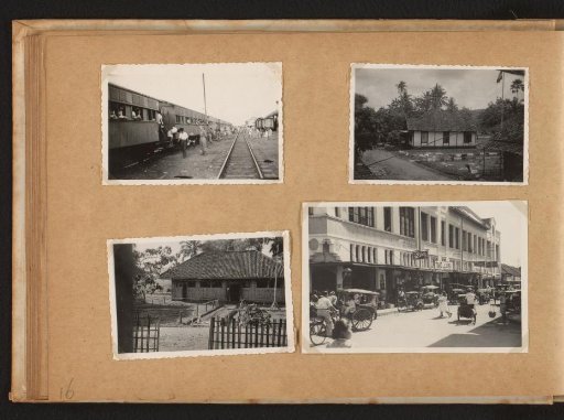 Railway and buildings
