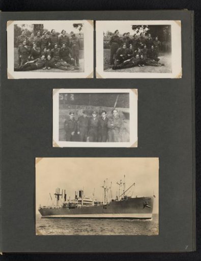 Soldiers on course and ship