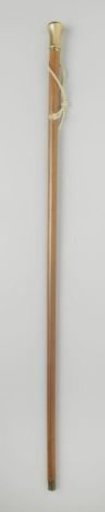 Walking Stick with a Gold Knob