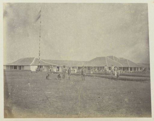 Main Building with Flagpole
