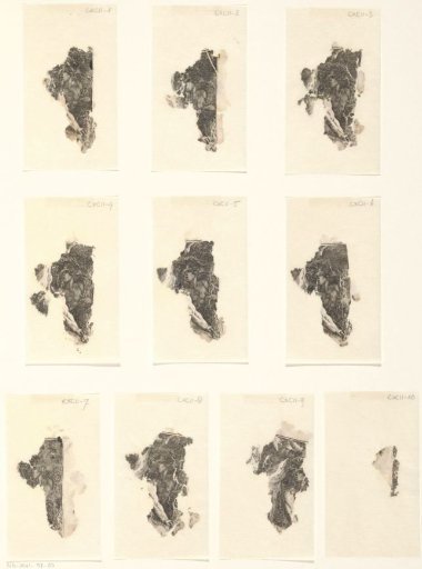 Loose fragments of a print of the Judgment of Paris