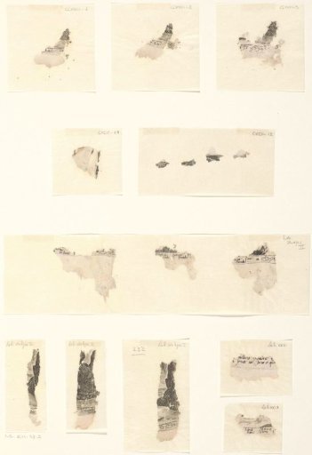 Loose fragments of a print of the Judgment of Paris