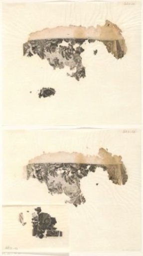 Loose fragments of prints of Pyramus and Thisbe