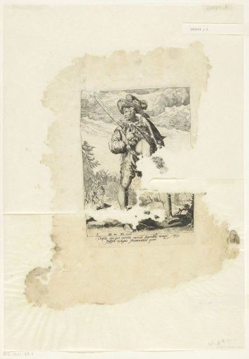 Soldier with sword and shield