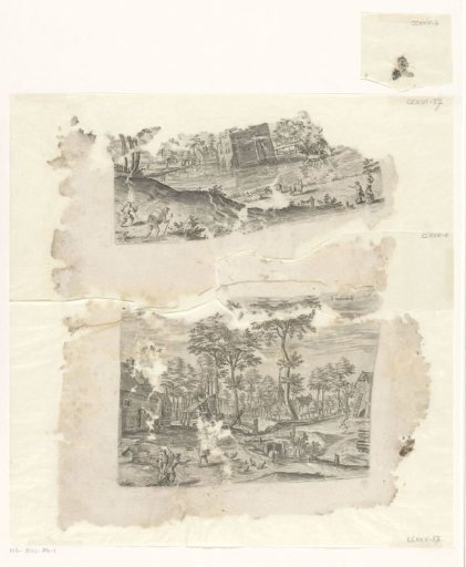 Castle of Coensborg, view of Schaerbeek and fragment