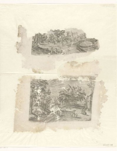 View of Overmolen and view of Klein Bijgaarden