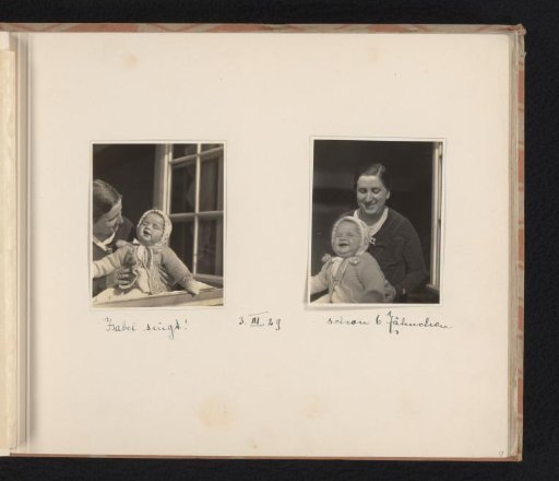 Isabel Wachenheimer singing on her mother Else Wachenheimer-Moos's lap, 3 March 1929, Nuremberg