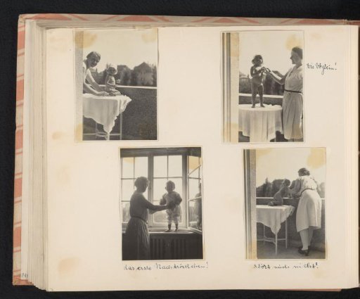 Isabel Wachenheimer with two unknown women on the balcony of the Wachenheimer family residence, Munich, September 1929