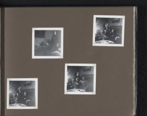 Portraits of Isabel Wachenheimer, her Third Husband Gideon Elon, and a Man in a Living Room, Possibly in Germany or the Netherlands