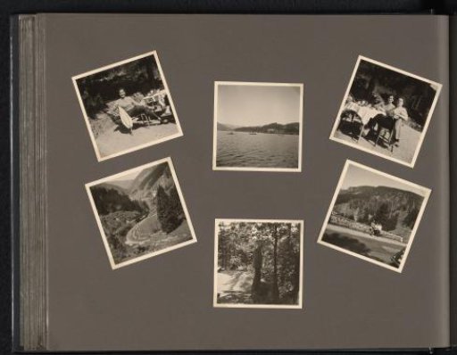 Isabel Wachenheimer and her third husband Gideon Elon in the mountains with a couple, possibly in Germany or the United States