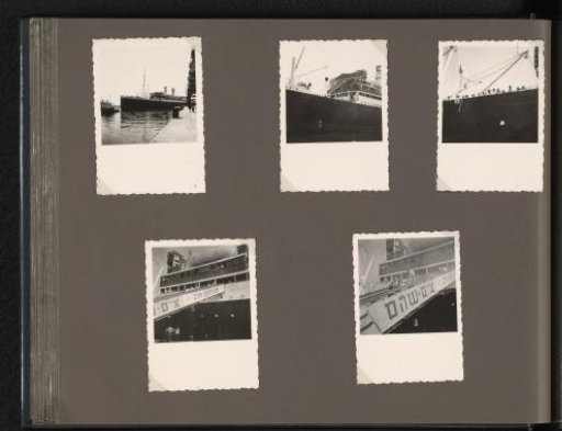 Photographs of the ship ZIM Shoham, possibly in Israel