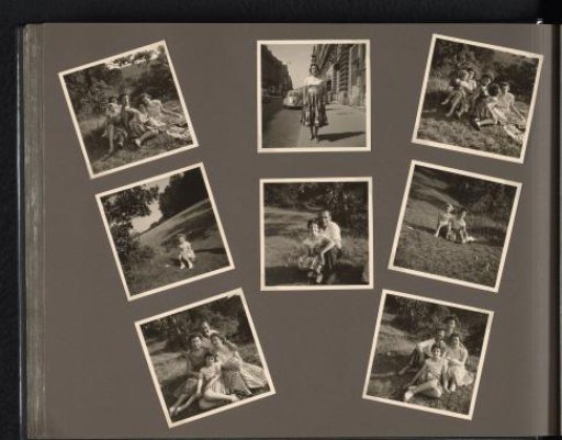 Carol Elon with her parents Isabel Wachenheimer and Gideon Elon, and a woman and a girl outdoors, possibly near Vienna