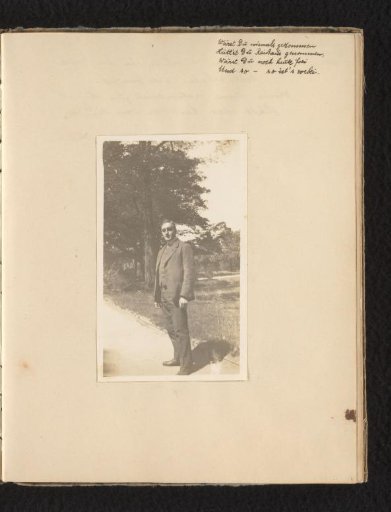 Eugen Wachenheimer outdoors during his engagement period, 1920-1922, Germany