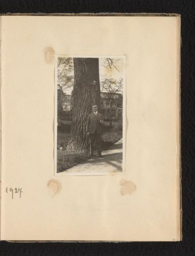 Eugen Wachenheimer in the Garden of a Large Building, 1927, Bad Kissingen