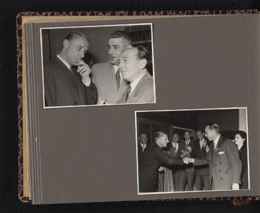 Unknown colleagues of Isabel Wachenheimer during her period at KLM at a party, 1947-1955, Israel