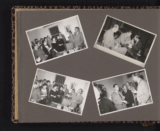 Isabel Wachenheimer and her third husband Gideon Elon with unknown colleagues of Isabel during her period at KLM, 1955, Israel