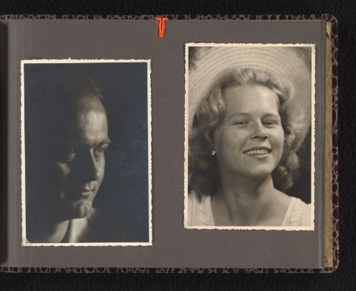 Portraits of a man and woman, probably personal acquaintances of Isabel Wachenheimer, 1957