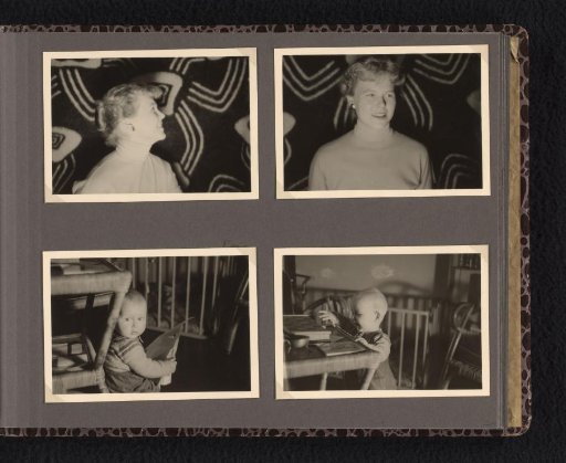 Unknown woman and child, probably personal acquaintances of Isabel Wachenheimer, 1956