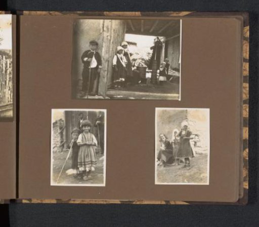 Bulgarian children and adults in a Bulgarian village during a tour by Else Wachenheimer-Moos and her husband Eugen Wachenheimer, 1926-1927, Bulgaria