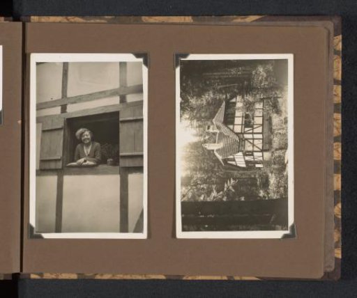 Unknown woman and house, possibly during a tour of Bulgaria by Eugen Wachenheimer and Else Wachenheimer-Moos, 1926–1927