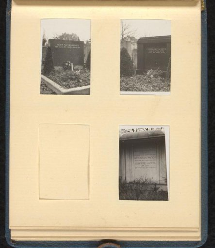 Graves of Meir Wachenheimer, Ferdinand Schohl, Hermann Moos and Josefine Moos-Levi, 1937, Stuttgart