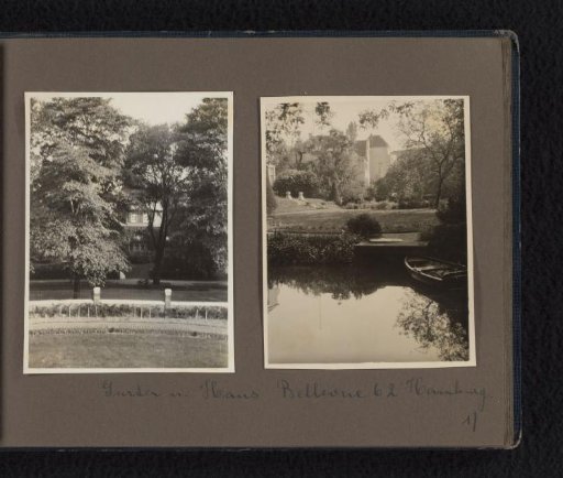 House and garden of Willy Moos in Hamburg (Bellevue 62), probably 1928, Hamburg