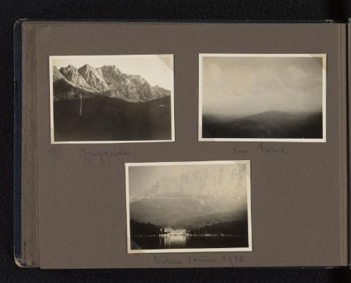 Landscape photographs of the area around the Eibsee, during a holiday of the Wachenheimer family in the area, summer 1932, Eibsee (Bavaria)