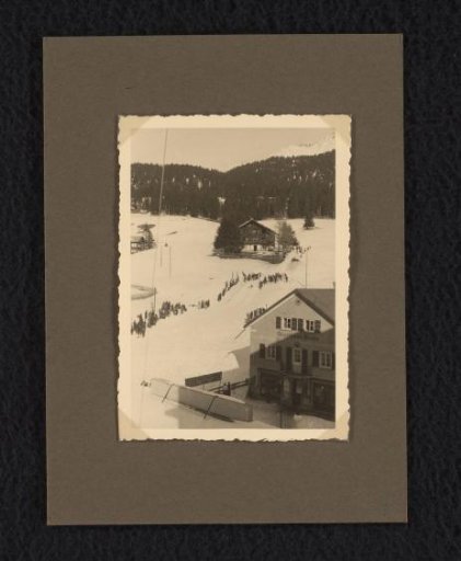 Houses in the snow