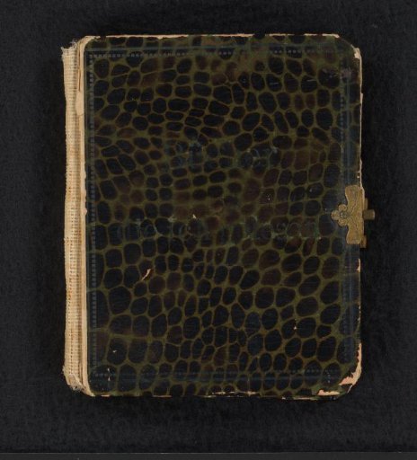 Notebook containing a list of book titles