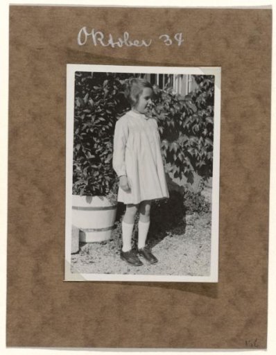 Isabel Wachenheimer in the Garden, October 1934