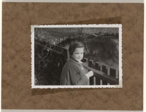 Isabel Wachenheimer in the Garden of the Residence of Willy Moos, Bellevue 62, Hamburg, March-April 1935