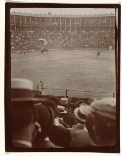 At the Bull Fight, Spain