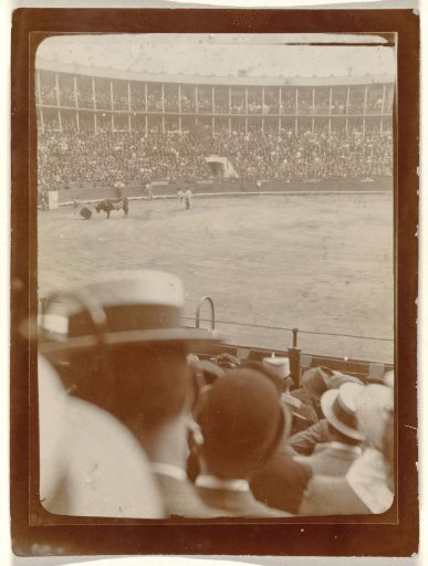 At the Bull Fight, Spain