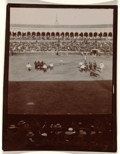 At the Bull Fight, Spain