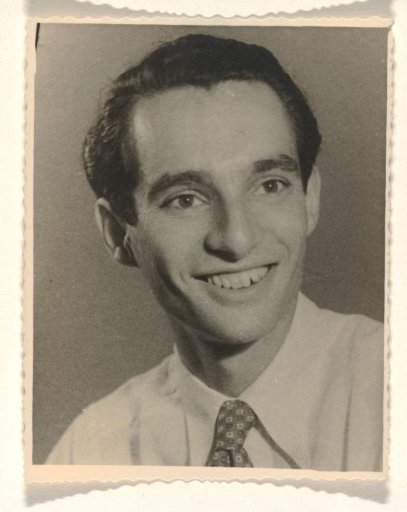 Karl-Heinz Arndtheim, Second Husband of Isabel Wachenheimer, Laughing with Head Turned to the Right, in Israel Between 1949 and 1955