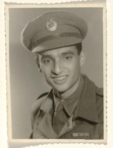 Karl-Heinz Arndtheim, Second Husband of Isabel Wachenheimer, in Military Uniform with Headgear, 1944-1955