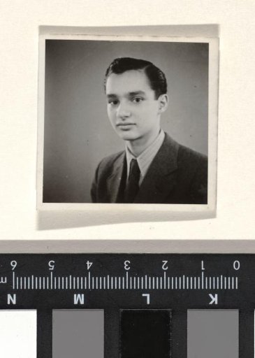 Portrait of the Second Husband of Isabel Wachenheimer, Karl-Heinz Arndtheim, in Berlin, 1938, with Letter on the Reverse.