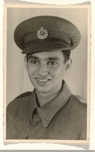 Karl-Heinz Arndtheim, Second Husband of Isabel Wachenheimer, in Military Uniform with Headgear