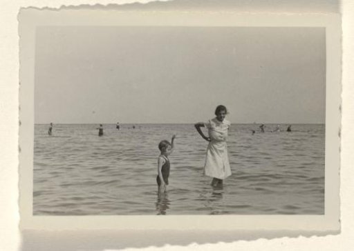 Isabel Wachenheimer on the beach at Travemünde, August 1933
