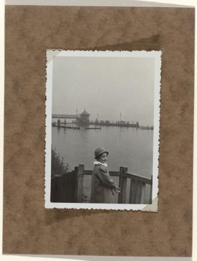 Isabel Wachenheimer by the Alster River during her visit to her uncle Willy Moos in Hamburg