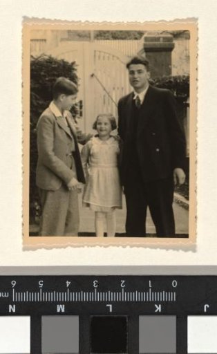 Isabel Wachenheimer with Her Cousins Klaus and Werner Zürndorfer, in the Garden of the Wachenheimer Family in Stuttgart, 1935